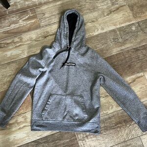 A grey hoodie